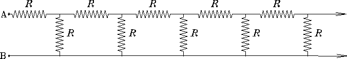 \begin{figure}
\epsfysize 1.0in
\begin{center}\mbox{
\epsfbox{PS/line_of_resistors.ps} %
}\end{center}\end{figure}